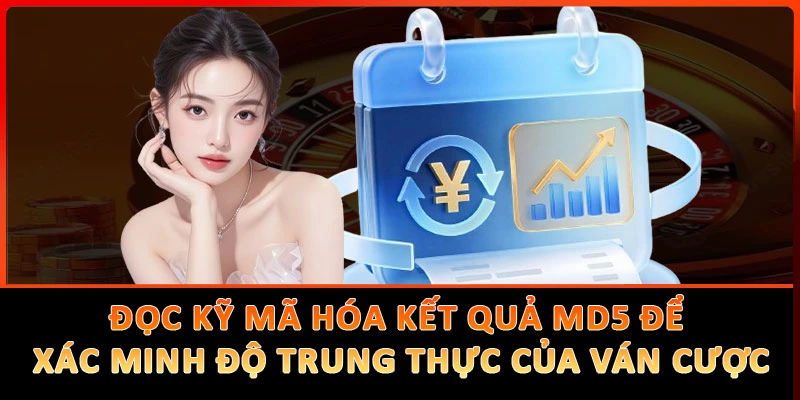 Đọc kỹ thông tin mã hóa kết quả MD5 để xác minh độ trung thực của ván cược